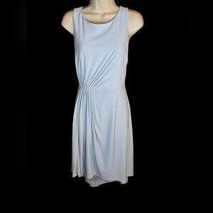 White House Black Market Formal Blue Dress, Sz 6, Baby Shower Easter Event, Midi